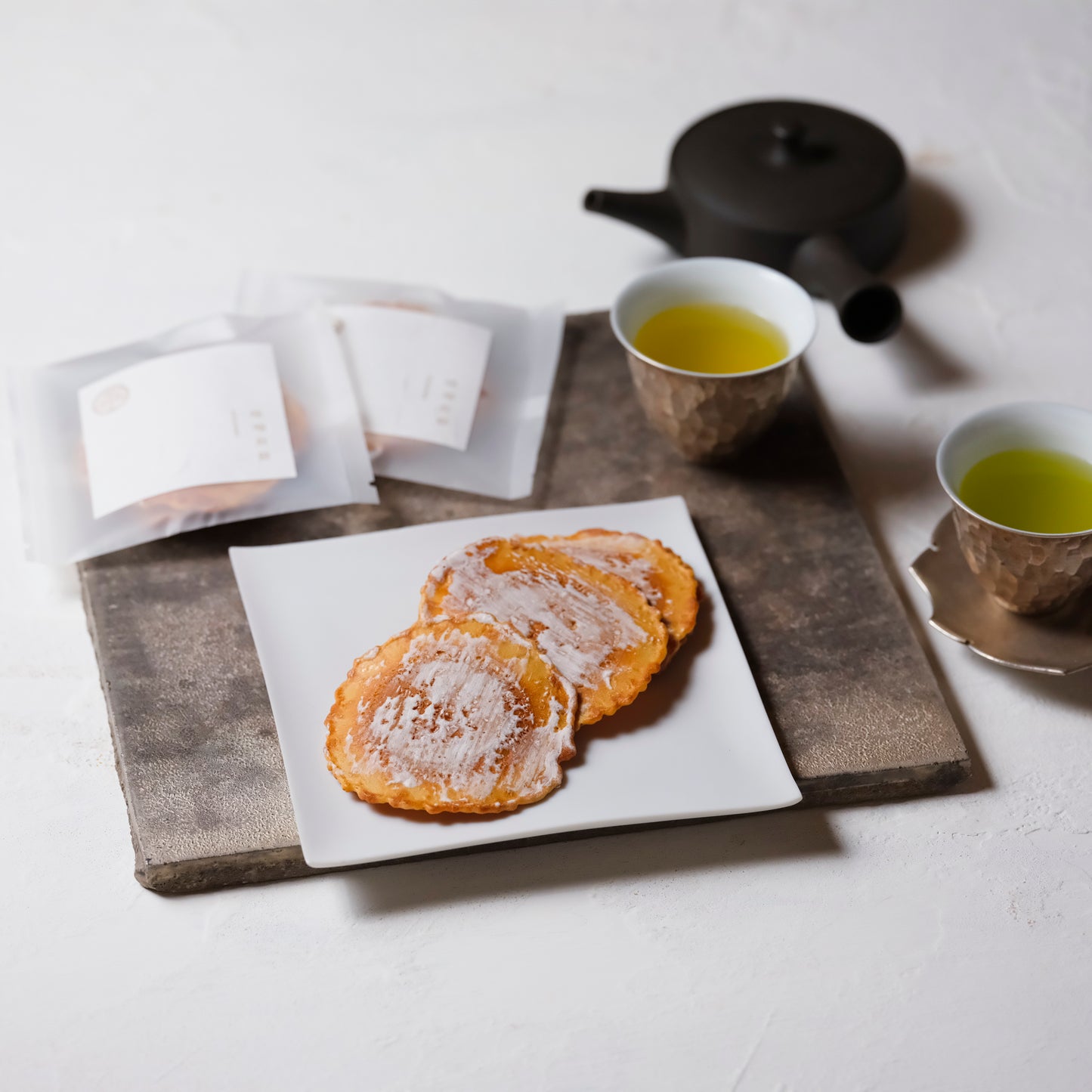 井之廣&なべしま銘茶　味噌煎餅とお茶のセット