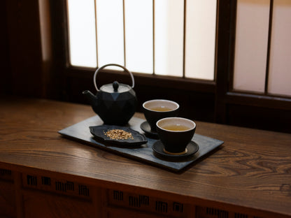 三種の和みセット（深蒸し茶清泉・白胡麻むぎ茶・柚子ほうじ茶）