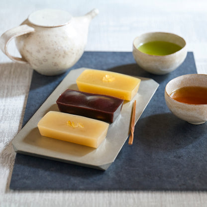 【追加販売】12月10日～発送　なまけもも＆なべしま銘茶 　ようかんとお茶のセット